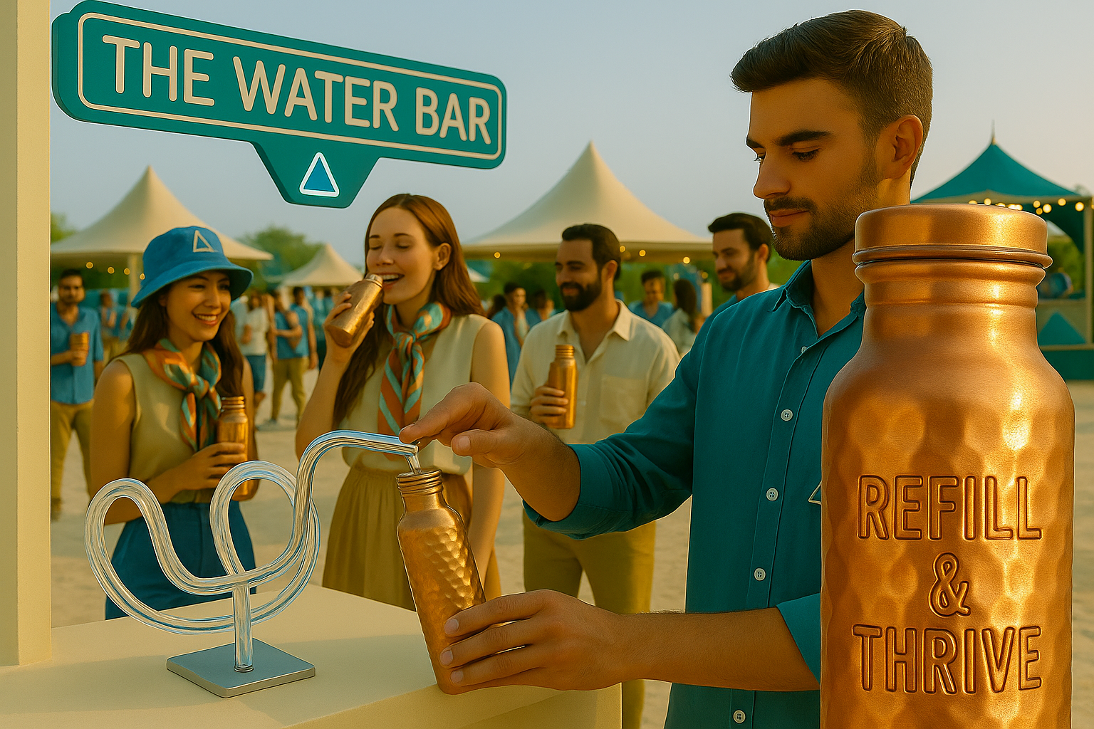 Inscribed Copper Bottle – Free Refills (COMING SOON)